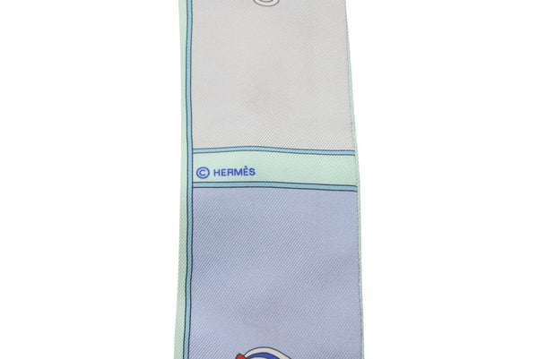 HERMES エルメス ツイリー カマイユ グリーン マルチカラー 美品 中古 4b008977