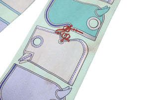 HERMES エルメス ツイリー カマイユ グリーン マルチカラー 美品 中古 4b008977