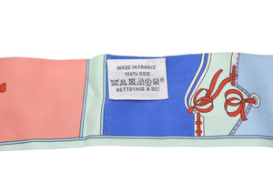 HERMES エルメス ツイリー カマイユ グリーン マルチカラー 美品 中古 4b008977