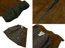 画像をギャラリービューアに読み込む, L.L.Bean エルエルビーン レザージャケット コート U.S.A製 レザー コットン ブラウン サイズM 美品 中古 4b008982