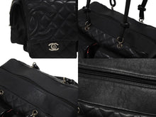 画像をギャラリービューアに読み込む, 極美品 CHANEL シャネル カンボンライン マルチポケット ワンショルダーバッグ A25173 9番台 ココマーク ブラック シルバー金具 中古 4b008984