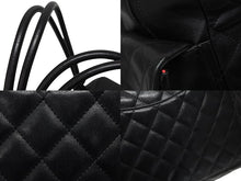 画像をギャラリービューアに読み込む, 極美品 CHANEL シャネル カンボンライン マルチポケット ワンショルダーバッグ A25173 9番台 ココマーク ブラック シルバー金具 中古 4b008984
