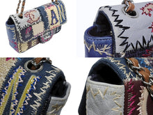 画像をギャラリービューアに読み込む, 極美品 CHANEL シャネル パッチワーク ツイード チェーンショルダーバッグ 16番台 シルバー金具 ココマーク ロゴ マルチ 中古 4b008985