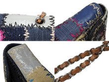 画像をギャラリービューアに読み込む, 極美品 CHANEL シャネル パッチワーク ツイード チェーンショルダーバッグ 16番台 シルバー金具 ココマーク ロゴ マルチ 中古 4b008985