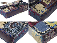 画像をギャラリービューアに読み込む, 極美品 CHANEL シャネル パッチワーク ツイード チェーンショルダーバッグ 16番台 シルバー金具 ココマーク ロゴ マルチ 中古 4b008985