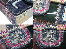 画像をギャラリービューアに読み込む, 極美品 CHANEL シャネル パッチワーク ツイード チェーンショルダーバッグ 16番台 シルバー金具 ココマーク ロゴ マルチ 中古 4b008985