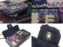 画像をギャラリービューアに読み込む, 極美品 CHANEL シャネル パッチワーク ツイード チェーンショルダーバッグ 16番台 シルバー金具 ココマーク ロゴ マルチ 中古 4b008985