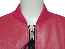 画像をギャラリービューアに読み込む, 新品未使用 PRADA プラダ 21AW Oversized Nappa Leather Bomber Jacket ボンバージャケット 58A079 サイズ38 ピンク 中古 4b008986