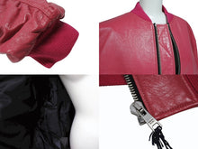 画像をギャラリービューアに読み込む, 新品未使用 PRADA プラダ 21AW Oversized Nappa Leather Bomber Jacket ボンバージャケット 58A079 サイズ38 ピンク 中古 4b008986