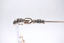 画像をギャラリービューアに読み込む, 極美品 CHROME HEARTS クロムハーツ リムレス サングラス フローラルクロス アイウェア ゴールド シルバー サイズ55□20-144 クリア 中古 4b008987