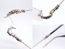 画像をギャラリービューアに読み込む, 極美品 CHROME HEARTS クロムハーツ リムレス サングラス フローラルクロス アイウェア ゴールド シルバー サイズ55□20-144 クリア 中古 4b008987