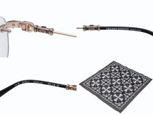 画像をギャラリービューアに読み込む, 極美品 CHROME HEARTS クロムハーツ リムレス サングラス フローラルクロス アイウェア ゴールド シルバー サイズ55□20-144 クリア 中古 4b008987