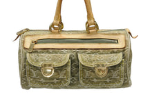 画像をギャラリービューアに読み込む, LOUIS VUITTON ルイヴィトン ネオスピーディ ハンドバッグ M95215 モノグラムデニム カーキ ゴールド金具 美品 中古 4b008988