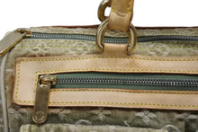 画像をギャラリービューアに読み込む, LOUIS VUITTON ルイヴィトン ネオスピーディ ハンドバッグ M95215 モノグラムデニム カーキ ゴールド金具 美品 中古 4b008988