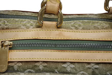 画像をギャラリービューアに読み込む, LOUIS VUITTON ルイヴィトン ネオスピーディ ハンドバッグ M95215 モノグラムデニム カーキ ゴールド金具 美品 中古 4b008988