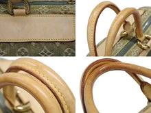 画像をギャラリービューアに読み込む, LOUIS VUITTON ルイヴィトン ネオスピーディ ハンドバッグ M95215 モノグラムデニム カーキ ゴールド金具 美品 中古 4b008988