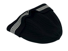 画像をギャラリービューアに読み込む, 極美品 CHANEL シャネル ココマーク ニットキャップ ビーニー ニット帽 カシミヤ コットン ブラック ホワイト 中古 4b008990