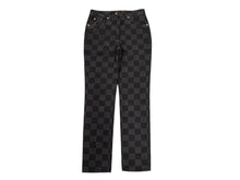 画像をギャラリービューアに読み込む, 新品未使用 LOUIS VUITTON ルイヴィトン HIGH WAIST JEANS ハイウエストジーンズ RW222J NY9 FNPA27 サイズ40 ダミエ ブラック 中古 4b009009