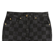 画像をギャラリービューアに読み込む, 新品未使用 LOUIS VUITTON ルイヴィトン HIGH WAIST JEANS ハイウエストジーンズ RW222J NY9 FNPA27 サイズ40 ダミエ ブラック 中古 4b009009