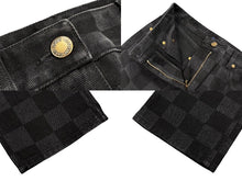 画像をギャラリービューアに読み込む, 新品未使用 LOUIS VUITTON ルイヴィトン HIGH WAIST JEANS ハイウエストジーンズ RW222J NY9 FNPA27 サイズ40 ダミエ ブラック 中古 4b009009