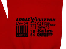 画像をギャラリービューアに読み込む, 新品未使用 LOUIS VUITTON ルイヴィトン ゴン アールジービー グローブ 手袋 MP2336 レッド ブルー プリント ヴァージルアブロー 中古 4b009012
