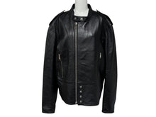 画像をギャラリービューアに読み込む, 極美品 CELINE セリーヌ シングルライダース ジャケット 2EH95619V.38NO イタリア製 ラムレザー ブラック シルバー金具 中古 4b009014