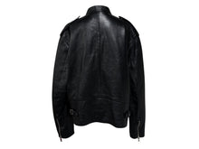 画像をギャラリービューアに読み込む, 極美品 CELINE セリーヌ シングルライダース ジャケット 2EH95619V.38NO イタリア製 ラムレザー ブラック シルバー金具 中古 4b009014