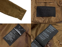 画像をギャラリービューアに読み込む, 極美品 PRADA プラダ RE-NYLON リナイロン コーチジャケット SGC833 サイズ60 トライアングルロゴ ブラウン 中古 4b009016