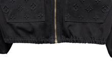 画像をギャラリービューアに読み込む, 極美品 LOUIS VUITTON ルイヴィトン 22AW ジップアップフーディー パーカー RM222M OK4 HNA10W サイズ56 モノグラム ブラック 中古 4b009023