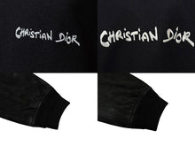 画像をギャラリービューアに読み込む, 極美品 Christian Dior クリスチャンディオール 24SS Varsity Jacket スタジャン 443L430A6105 サイズ54 スウェード ブラック 中古 4b009025