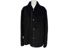 画像をギャラリービューアに読み込む, Christian Dior クリスチャンディオール スウェードジャケット 013L428A0444 サイズ54 ロゴテープ ブラック レザー 美品 中古 4b009026