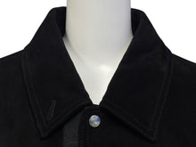 画像をギャラリービューアに読み込む, Christian Dior クリスチャンディオール スウェードジャケット 013L428A0444 サイズ54 ロゴテープ ブラック レザー 美品 中古 4b009026