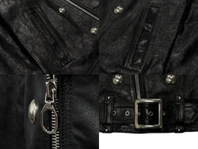 画像をギャラリービューアに読み込む, 極美品 CELINE セリーヌ ダブルライダースジャケット 2EK84132038 NO イタリア製 牛革 ブラック シルバー金具 サイズ56 中古 4b009029