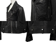 画像をギャラリービューアに読み込む, 極美品 Rick Owens リックオウエンス Bauhaus Stooges バウハウス ストゥージズ ライダースジャケット ブラック シルバー金具 中古 4b009032