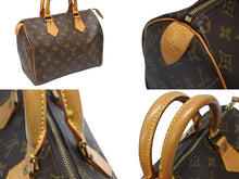 画像をギャラリービューアに読み込む, LOUIS VUITTON ルイヴィトン スピーディー25 ハンドバック M41528 モノグラム PVC レザー ブラウン ゴールド金具 美品 中古 4b009035