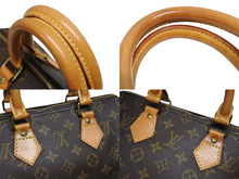 画像をギャラリービューアに読み込む, LOUIS VUITTON ルイヴィトン スピーディー25 ハンドバック M41528 モノグラム PVC レザー ブラウン ゴールド金具 美品 中古 4b009035