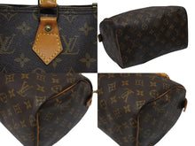 画像をギャラリービューアに読み込む, LOUIS VUITTON ルイヴィトン スピーディー25 ハンドバック M41528 モノグラム PVC レザー ブラウン ゴールド金具 美品 中古 4b009035