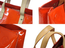 画像をギャラリービューアに読み込む, 極美品 LOUIS VUITTON ルイヴィトン ヴェルニ リードPM トートバッグ ハンドバッグ M91990 ポムダムール ゴールド金具 中古 4b009040