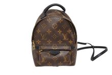画像をギャラリービューアに読み込む, 極美品 LOUIS VUITTON ルイヴィトン パームスプリングス バックパック MINI M44873 モノグラムキャンバス ブラウン ブラック 中古 4b009041