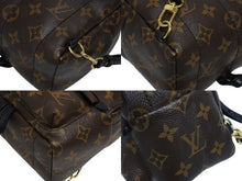 画像をギャラリービューアに読み込む, 極美品 LOUIS VUITTON ルイヴィトン パームスプリングス バックパック MINI M44873 モノグラムキャンバス ブラウン ブラック 中古 4b009041