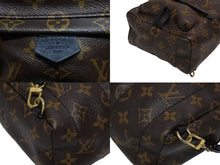 画像をギャラリービューアに読み込む, 極美品 LOUIS VUITTON ルイヴィトン パームスプリングス バックパック MINI M44873 モノグラムキャンバス ブラウン ブラック 中古 4b009042