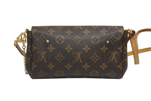 LOUIS VUITTON ルイヴィトン モノグラム フェイボリットPM ショルダーバッグ M40717 ブラウン ゴールド金具 美品 中古 4b009043