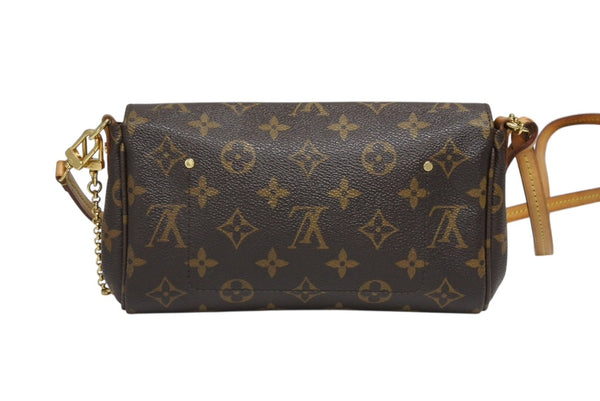 LOUIS VUITTON ルイヴィトン モノグラム フェイボリットPM ショルダーバッグ M40717 ブラウン ゴールド金具 美品 中古 4b009043