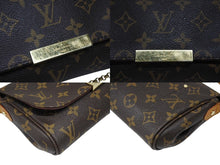 画像をギャラリービューアに読み込む, LOUIS VUITTON ルイヴィトン モノグラム フェイボリットPM ショルダーバッグ M40717 ブラウン ゴールド金具 美品 中古 4b009043