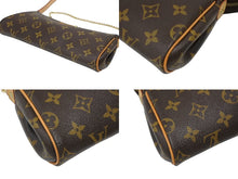 画像をギャラリービューアに読み込む, 極美品 LOUIS VUITTON ルイヴィトン エヴァ ショルダーバッグ M95567 モノグラム ブラウン ゴールド金具 中古 4b009044