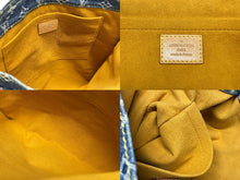 画像をギャラリービューアに読み込む, 極美品 LOUIS VUITTON ルイヴィトン フラットショッパー ハンドバッグ M95018 モノグラム デニム ブルー ゴールド金具 中古 4b009045