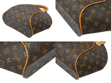 画像をギャラリービューアに読み込む, LOUIS VUITTON ルイヴィトン エリプスPM ハンドバッグ モノグラム M51127 PVC ヌメ革 ブラウン ゴールド金具 美品 中古 4b009046