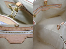 画像をギャラリービューアに読み込む, LOUIS VUITTON ルイヴィトン ハンドバッグ N51207 ハムステッドPM ホワイト ダミエアズールキャンバス 美品 中古 4b009047