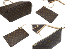 画像をギャラリービューアに読み込む, 新品同様 LOUIS VUITTON ルイヴィトン ネヴァーフルMM トートバッグ M46987 モノグラム ブラウン ゴールド金具 中古 4b009052