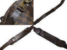 画像をギャラリービューアに読み込む, 極美品 LOUISVUITTON ルイヴィトン ボストンバッグ N41414 キーポルバンドリエール55 ダミエエベヌ ゴールド金具 中古 4b009054